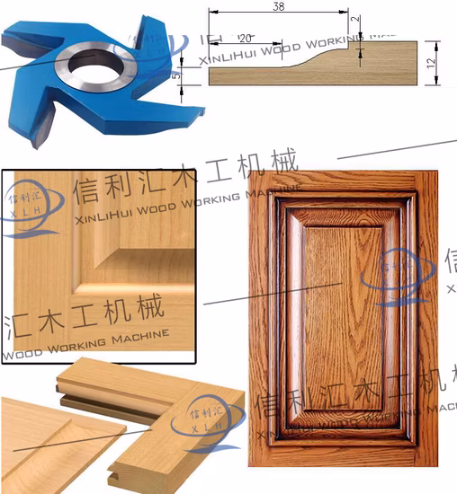 45도 각도 4 날개 베벨 밀링 커터/커터 헤드 Tct/도어 프레임 커터, 스타